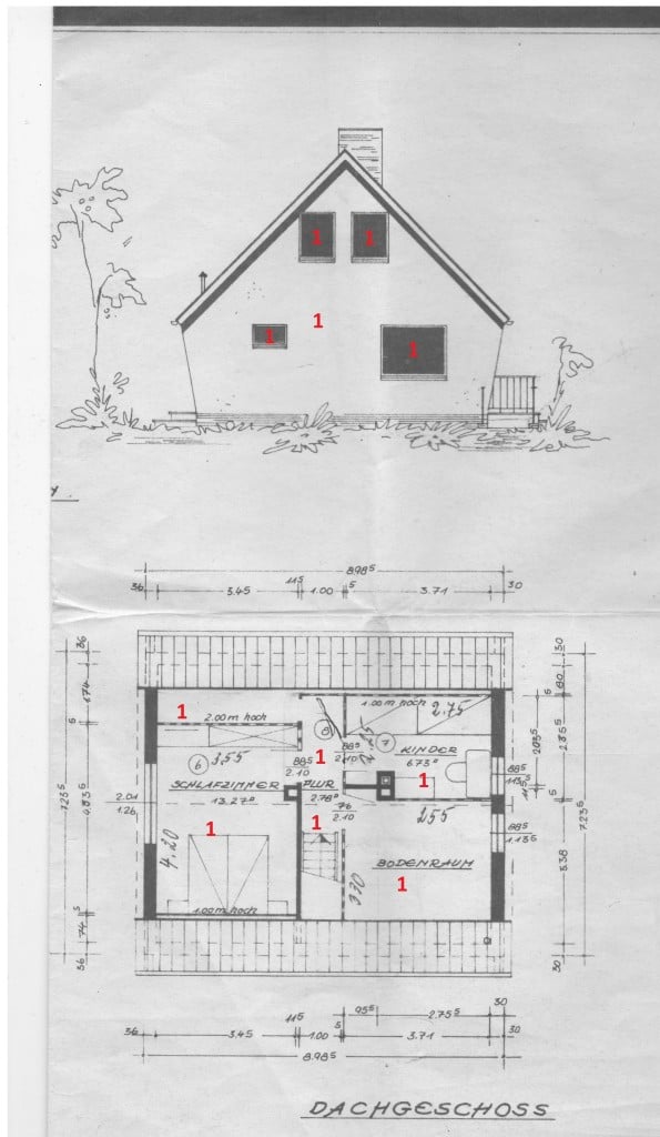 Abgeschlossenheitsbescheinigung nach WEG - Haus 1